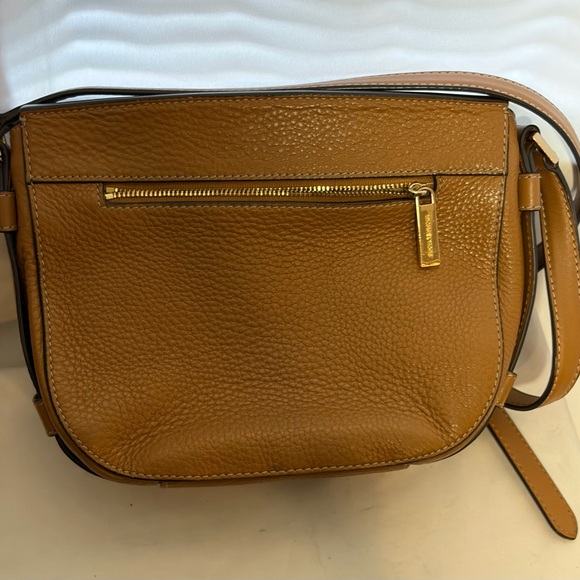 MICHAEL KORS Tan Pebbled Leather Crossbody Bag - Picture 4 of 8